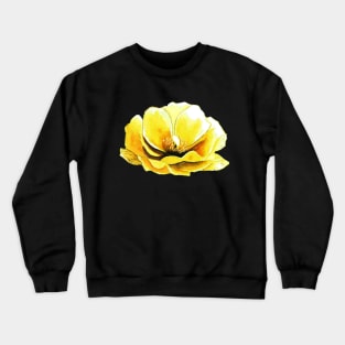 YELLOW PRICKLY PEAR CACTUS FLOWER Crewneck Sweatshirt